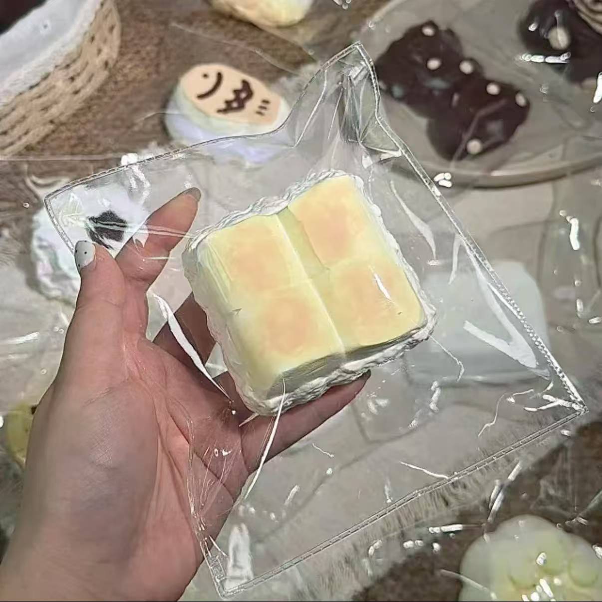 【大小姐家手作館-7月新商品】-柔らかくもちもちしたシリコン製の押しつぶし玩具、（予約商品は7月16日20:05まで）