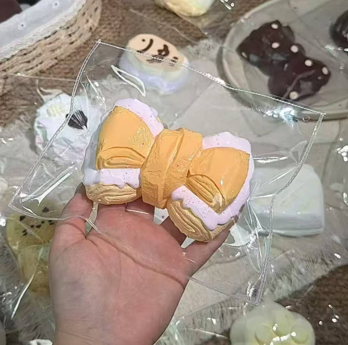 【大小姐家手作館-7月新商品】-柔らかくもちもちしたシリコン製の押しつぶし玩具、（予約商品は7月16日20:05まで）