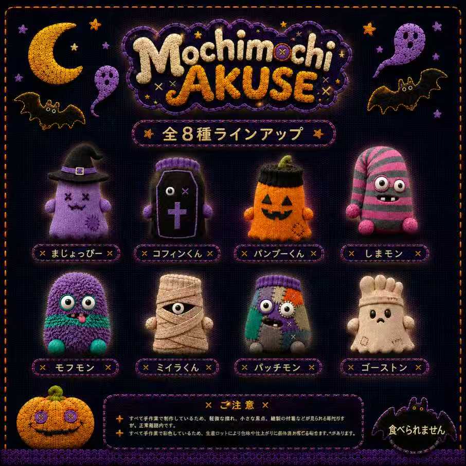 Mochimochi Akuse 【もちもち·あくせシリーズ】食品级硅胶捏捏乐玩具盲盒