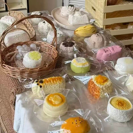 【大福手作り】-柔らかくてもちもちしたストレス解消、ゆっくり反発する食品グレードのシリコン製捏捏楽玩具