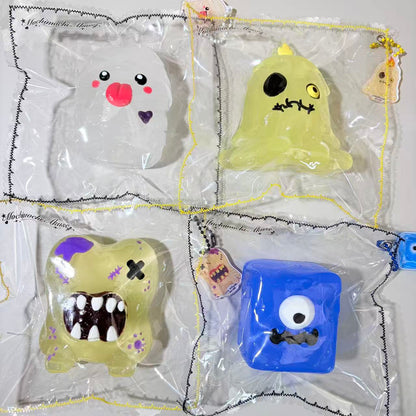 Mochimochi Akuse 【ハロウィン蓄光シリーズ】食品级硅胶捏捏乐玩具盲盒