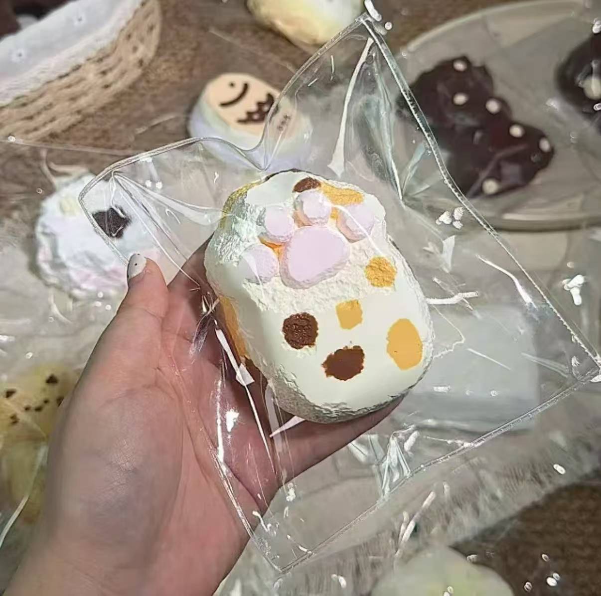 【大小姐家手作館-7月新商品】-柔らかくもちもちしたシリコン製の押しつぶし玩具、（予約商品は7月16日20:05まで）