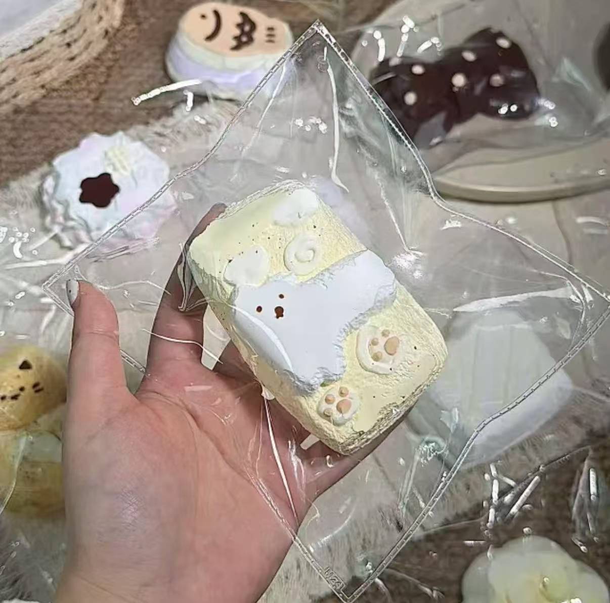 【大小姐家手作館-7月新商品】-柔らかくもちもちしたシリコン製の押しつぶし玩具、（予約商品は7月16日20:05まで）