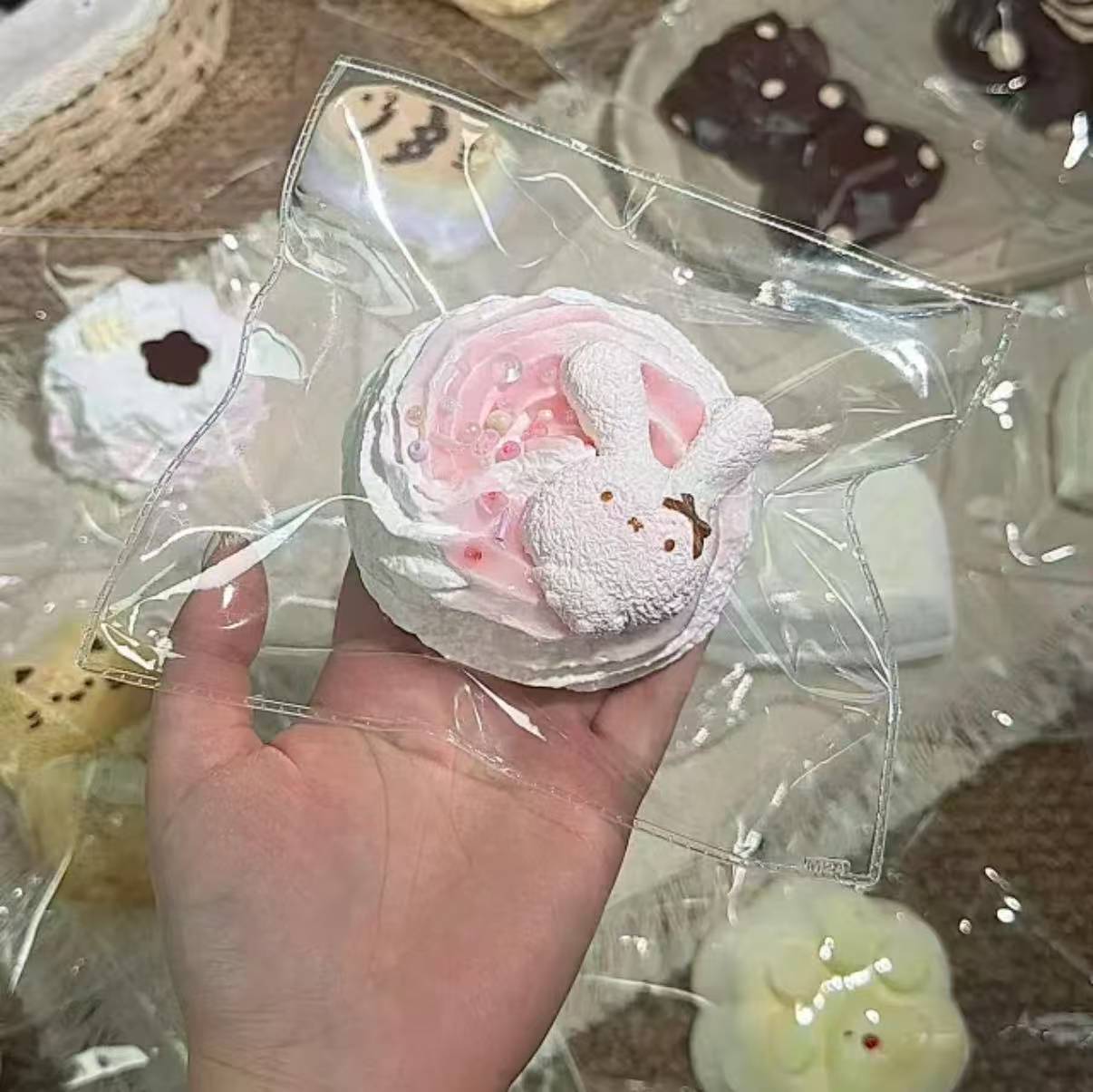 【大小姐家手作館-7月新商品】-柔らかくもちもちしたシリコン製の押しつぶし玩具、（予約商品は7月16日20:05まで）